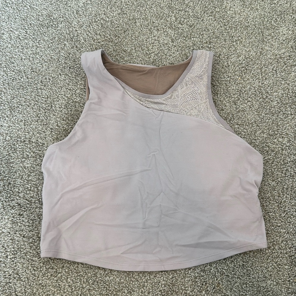 Athleta Conscious Lace Crop Top